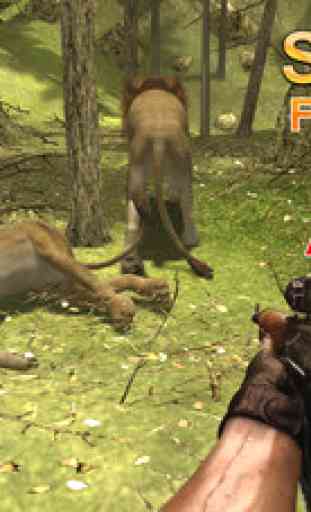 Sauvage Lion chasseur - chase animaux en colère et leur tirer dessus dans ce jeu de simulateur de tir 4