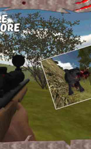 Sauvage simulateur chat chasseur - Chase & abattre les animaux dans ce jeu de simulation de tir 3