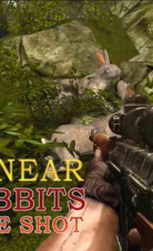 Simulateur de chasseur de lapin sauvage - Tirez animaux de la jungle dans ce jeu de simulation de sniper 2