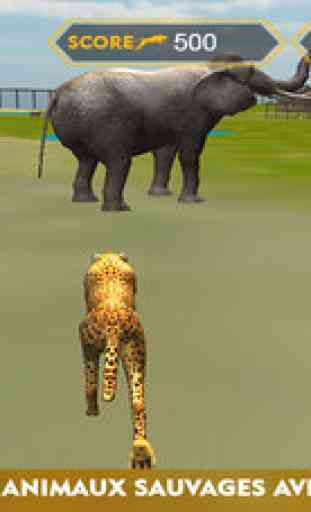 Simulateur faune guépard d'attaque 3D - chasser les animaux sauvages, les chasser dans cette aventure safari 1