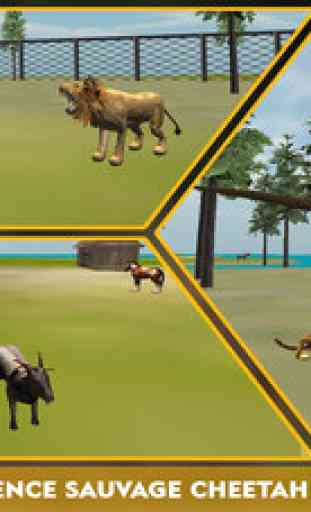 Simulateur faune guépard d'attaque 3D - chasser les animaux sauvages, les chasser dans cette aventure safari 2