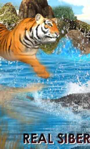Tigre sauvage Jungle Hunt 3D - réel Sibérie Bête Attaque Deer dans Safari animaux Simulator Jeu 1