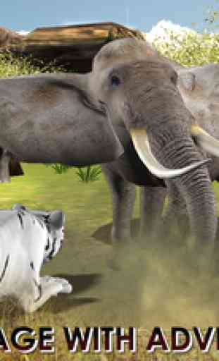 Tigre sauvage Jungle Hunt 3D - réel Sibérie Bête Attaque Deer dans Safari animaux Simulator Jeu 3