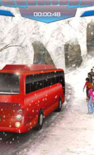 ville d'hiver hors route bus colline simulateur de conduite 3D 1