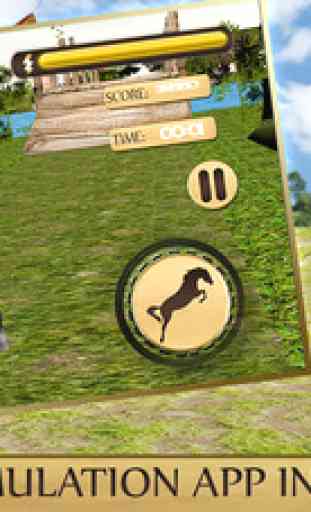 Wild Horse Run Simulator 3D - Jockey réel Equitation et Saut Simulation App dans Montagnes 3