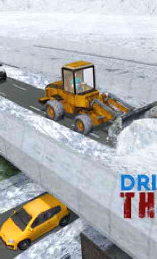 Winter Snow Plow Truck Simulator 3D - réel Pelle Grue Simulator Jeu 2