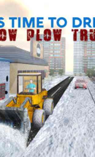 Winter Snow Plow Truck Simulator 3D - réel Pelle Grue Simulator Jeu 3
