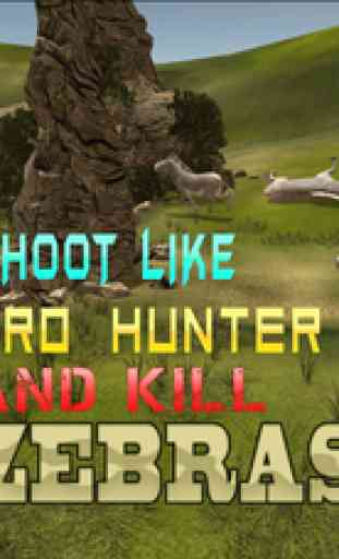 Zèbre sauvages chasseurs simulateur - chassent des animaux dans ce jeu de simulation de la jungle 3