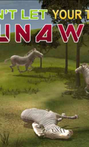 Zèbre sauvages chasseurs simulateur - chassent des animaux dans ce jeu de simulation de la jungle 4