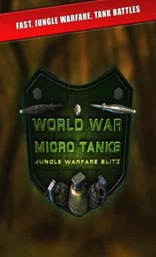 Première Guerre Mondiale Micro Tanks - Jungle Warfare Blitz 1