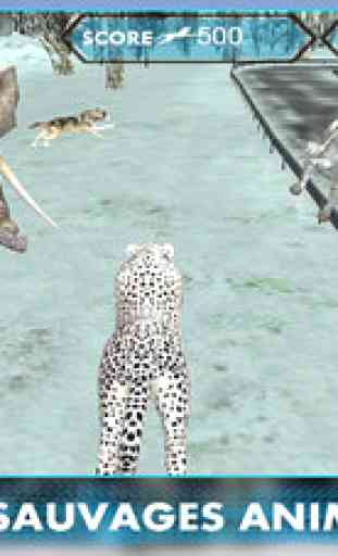Sauvage neige simulateur de léopard 3D 3
