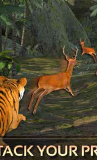 Tigre sauvage aventure 3D - Siberian Jungle Beast Chasser Attaque Simulator 4