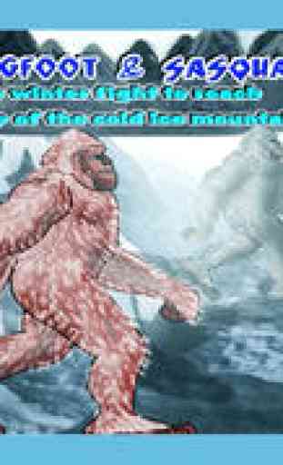 Yéti, Bigfoot & Sasquatch: Le combat d'hiver pour atteindre le sommet de la montagne de glace froide - Free Edition 1
