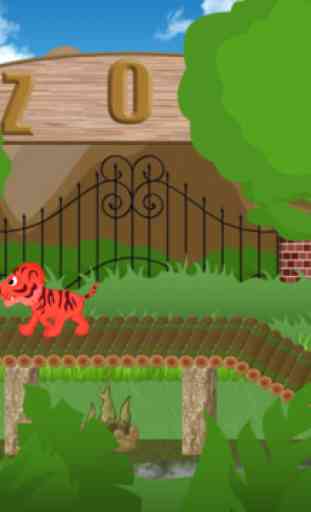 Zoo Safari Tiger Traversée Mini Game - The Story of Mignon Animal Friends 4