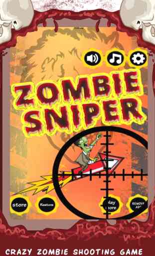 Zombie Sniper – jeu de tir de zombie drôle fou 1