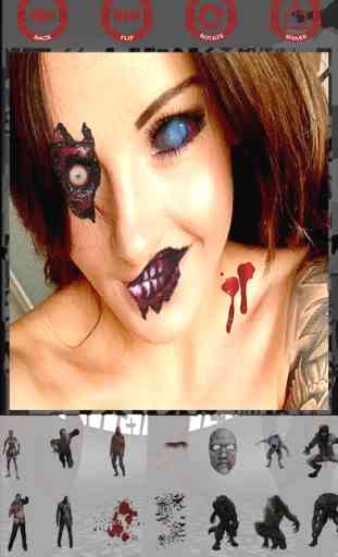 Zombies photo sticker maker 1