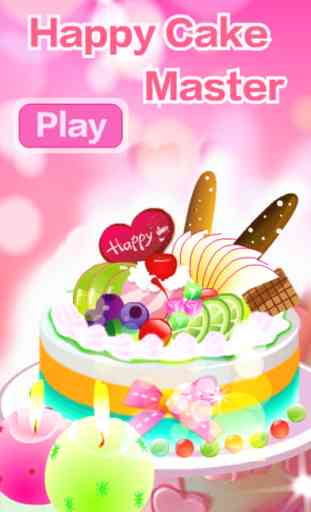 heureux gâteau maître - Les meilleurs jeux de cuisine de gâteau pour les filles et les enfants! Gratuit! 1