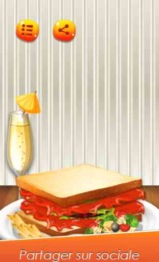 Sandwich Boulangerie Cuisine - Placez un aliment 2