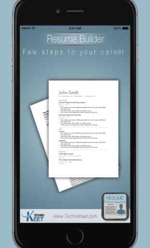 CV App: Curriculum vitae pour recherche d'emploi 1