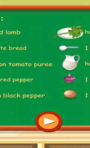 Tessa’s Kebab - apprendre à faire vos recette dans ce jeu de cuisine pour les enfants 3
