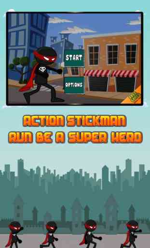 Action Stickman Run: Be a Super Hero 1