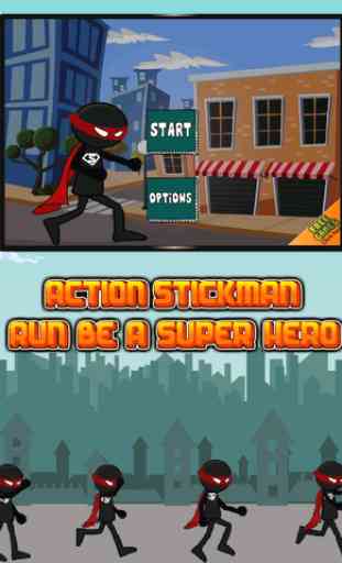 Action Stickman Run: Be a Super Hero 4