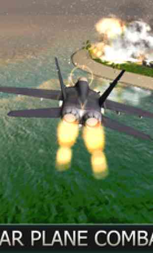 Air Force Jet Fighter 3D - Guerre Avion de combat et d'attaque jeu de simulation dans Sky réel 2