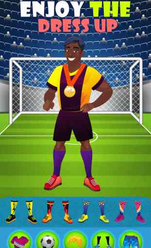 All Star Mondiale du Football et de Ventilateurs de Football de Rêve Jeu - Annonce Robe Libre Jeu Pour Enfants 4