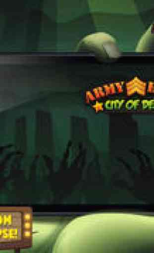 Armée de héros - épique bataille tuer des zombies à pied dans la ville des morts. 2