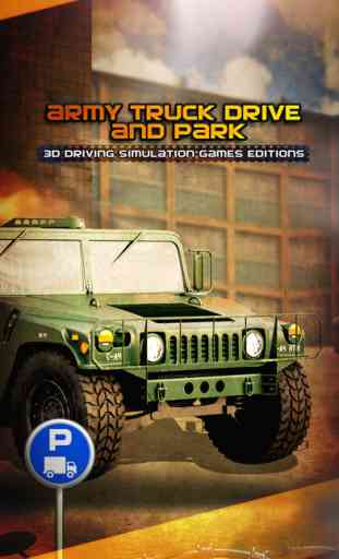 Armée de route du camion et parc - 3d Driving Simulation Jeux Édition 1