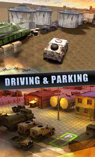Armée de route du camion et parc - 3d Driving Simulation Jeux Édition 2