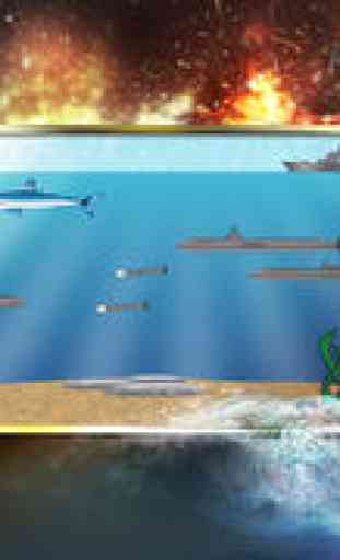 Super navire de guerre sous-marin ! — Un jeu gratuit et amusant de guerres de torpilles 3