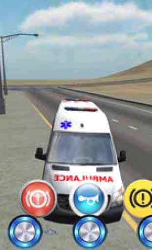 Ambulance jeu de conduite 4