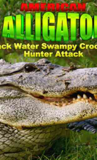 American Alligator Black Water Swampy - Crocodile Hunter Attack 1