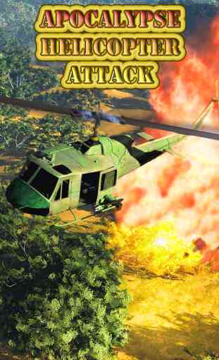 Apocalypse Helicopter Attack - détruire l'ennemi Village Combat 1