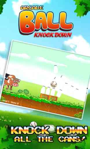 Arcade Ball Knockdown Toss: Flick the Can 3