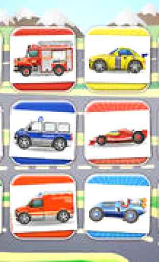 Bebe - Puzzle de voitures (2 pièces) 1+ 3