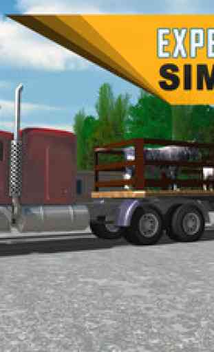 Transporteur d'animaux Conduite de camions - Simul 4