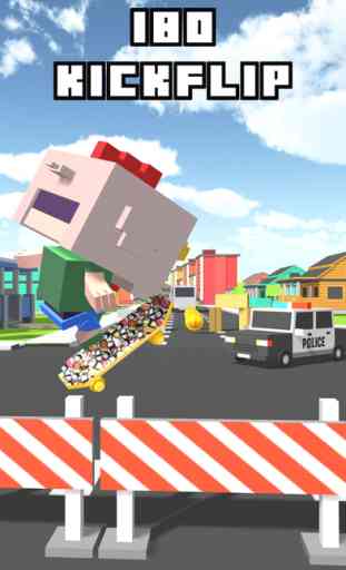 Blocky Skater 3D. Jeu de Planche à Roulette Arcade Patin Pour Enfants 2