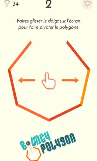Bouncy Polygon - Ne ratez pas la balle et rassemblez des gemmes. Jouez avec différentes formes géométriques 2
