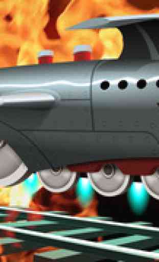 Fusée Train de Bataille de Chemin de Fer: Locomotives contre les Robots, les Jeux de Combat et de Course / Battle Trains Rocket Railroad: Subway Rail Surfers Rush & Run Train Game 1