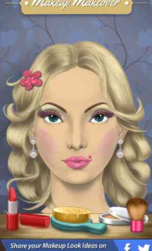 Salon de beauté : Jeu de maquillage pour les fille.s mode 4