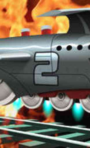 Train de Bataille 2 Ferroviaire Fusée: Locomotives vs l'Armée Robots, Combats et Jeux de Guerre—GRATUIT! / Battle Train 2 Rocket Railroad: Fighting & Blowing Up the Robot World, Explosion War Games—FREE 1