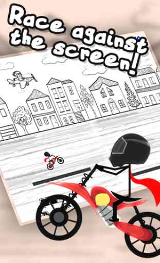 Biker Stickman Line Racer: City Rush Runner 3
