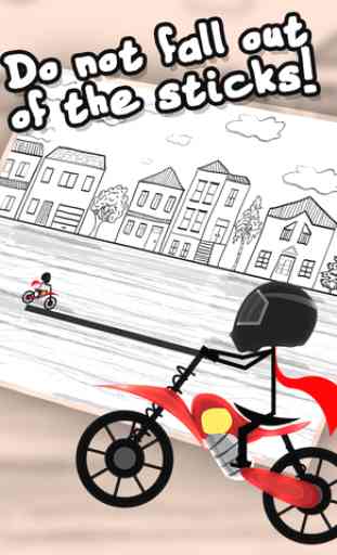 Biker Stickman Line Racer: City Rush Runner 4
