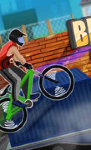 BMX compétences - Fou acrobaties sur vélo de montagne (jeu gratuit) 1