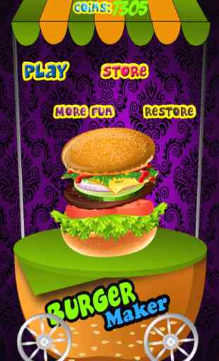 Burger Maker - jeu de cuisine pour enfants, garçons et filles 1
