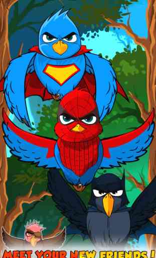 Oiseaux Super héros Amères – Jeu Video Gratuit (Bitter Superhero Birds) 1