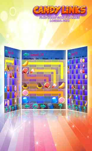 Candy Links Free - Flow Board Game for lines logical path 4
