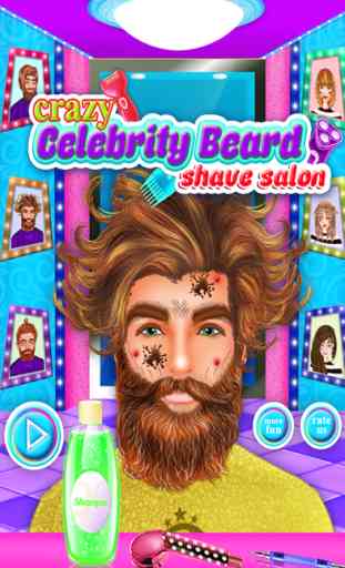 Célébrité barbe raser Salon - jeux de filles 2